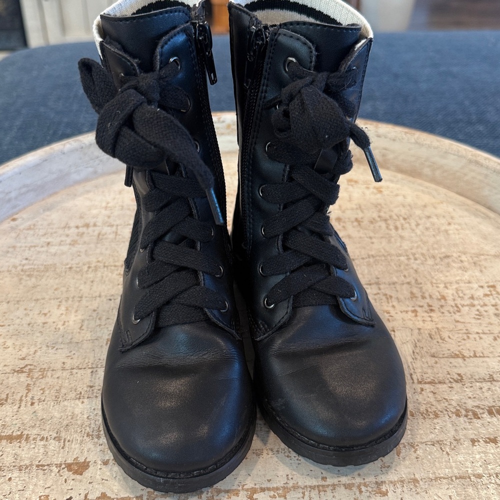 Fendi Boots Unisex junior biker boots in leather and fabric size between eu29 - Picture 3 of 10